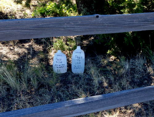 GDMBR: Some kind soul(s) donated free water for anyone who needs it.